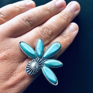 Southwestern boho statement ring adjustable